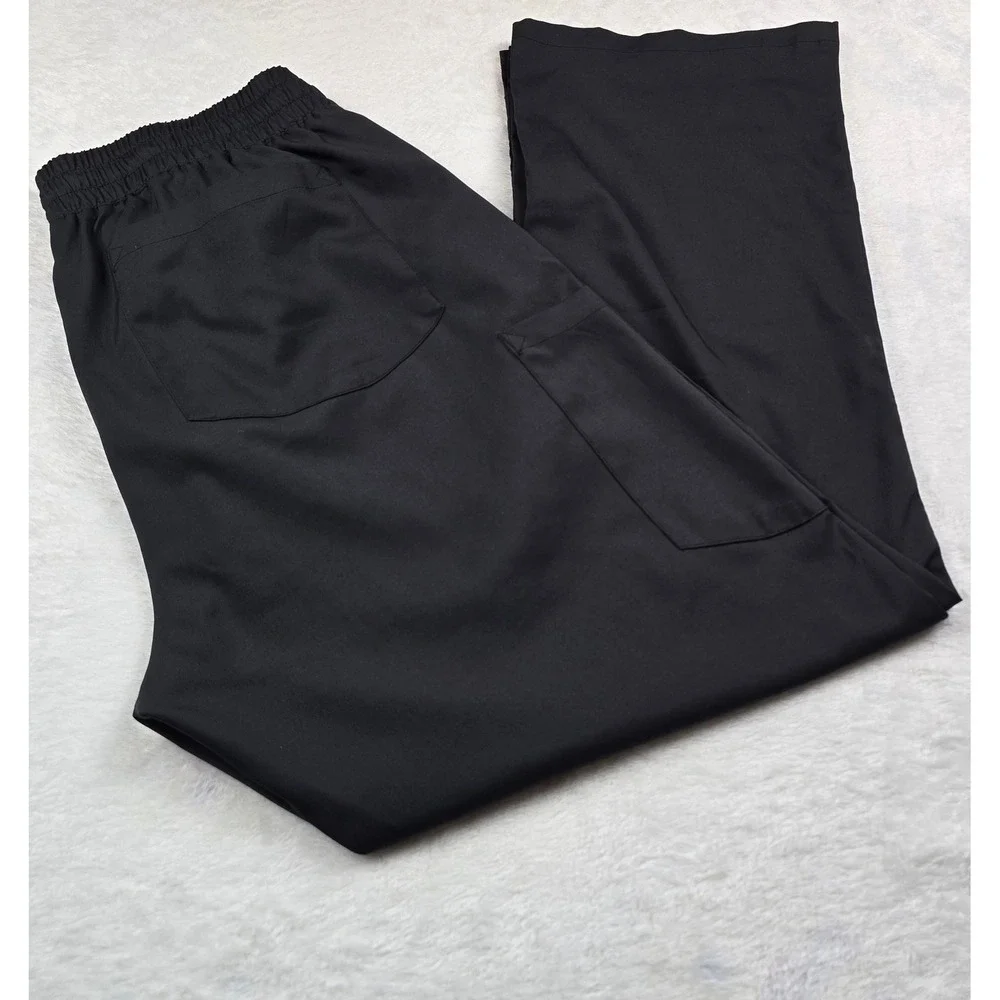Wink Boundless Black Scrub Pants Womens Medium Petite Modern Fit Cargo 5251
